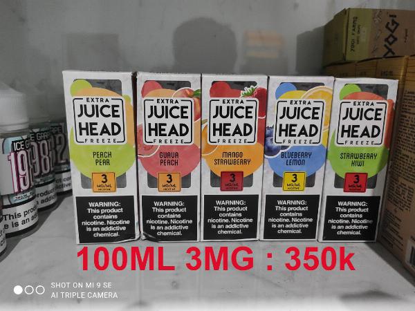 Tinh Dầu Thuốc Lá Điện Tử, Vape Juice Head Extra Freeze (100ml - 3ni) - Tinh Dầu Vape Mỹ Chính Hãng
