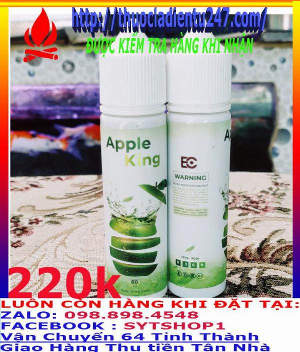 Tinh Dầu Thuốc Lá Điện Tử, Vape Apple King (60ml - 3ni)